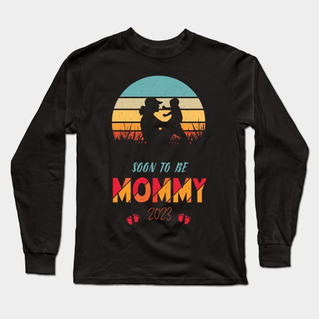 Soon to be Mommy 2023 Mother's Day First Time Mom Long Sleeve T-Shirt by mhabappi